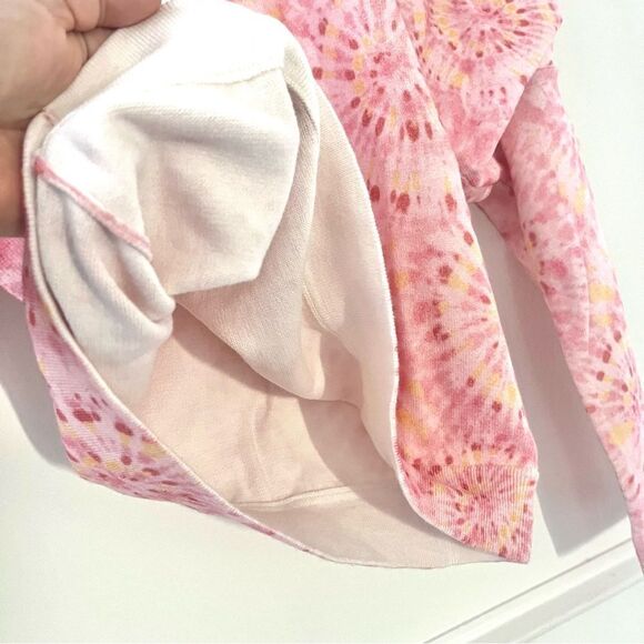 MISA Silk Blend Kali Long Sleeve Puff Shoulder Crewneck Sweater in Pink XS NWT - Picture 7 of 11